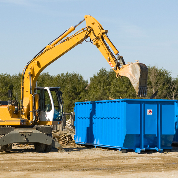 are there any restrictions on where a residential dumpster can be placed in Hahnville LA
